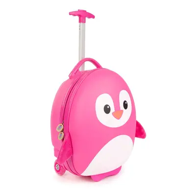 Boppi Tiny Trekker Wheeled Kids Luggage | Suitcase | Bag Pink Penguin