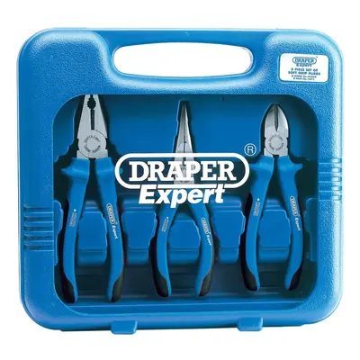 Draper Expert 3-Piece Soft-Grip Pliers Set