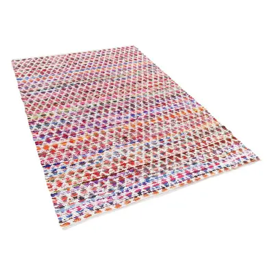 Rug - Carpet - Short Pile - Cotton - 140x200 cm - Multi-colour - ARAKLI