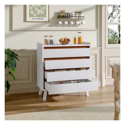 4-Tier Bedroom Chest Storage Cabinet