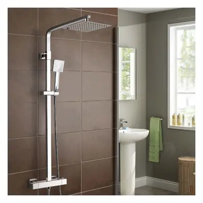 Thermostatic Shower Mixer With Slide Rail Kit Square