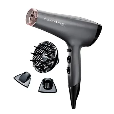 Remington Keratin Protect Ionic Hair Dryer, Infused with Keratin and Almond Oil for healthy look