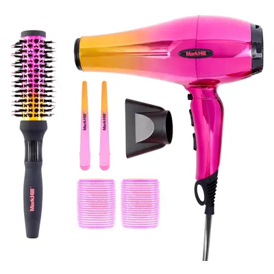 (Perfect Blow Dry Kit) The Hair Glam Kit - Hair Straightener, 2000W Hairdryer and Paddle Brush S