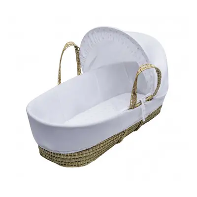 Little Star Pink Palm Moses Basket for Girls