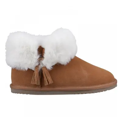 (7 (Adults')) Ayana | Tan | Women's Cosy Boot Slippers