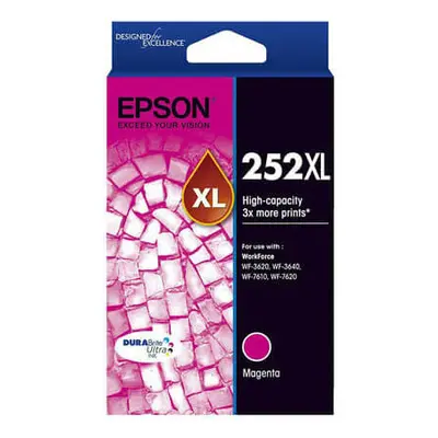 (Magenta) Epson High-capacity Inkjet Cartridge 252XL