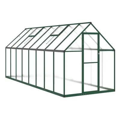 (green, x x cm) vidaXL Greenhouse with Base Frame Walk in Grow House Anthracite Aluminium