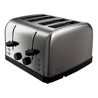 Russell Hobbs Slice Toaster with brushed sides (Independent slots, High lift, Browning levels, 1