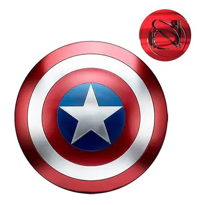 America Captain Shield Metal 47cm, Captain Shield With Braces, Adult America Cosplay Props, Wall