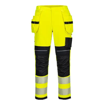 (Yellow/Black, 36") Portwest PW3 FR Hi-Vis Holster Trousers