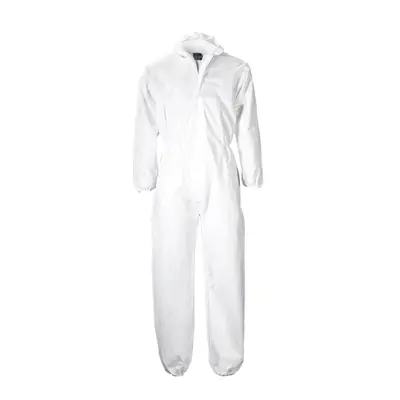 (M, White) Portwest Mens Standard Workwear Disposable Coverall PP (Pack of 120)