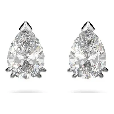 Swarovski Rhodium plated Millenia Pear Cut White Earrings