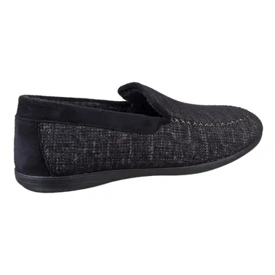 Cotswold Stanley Loafer Slipper Black