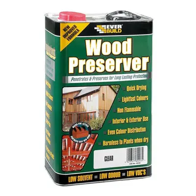 Everbuild Wood Preserver Fir Green Litre