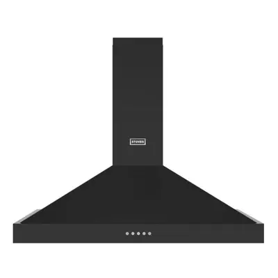 Stoves ST STERLING CHIM 90PYR BLK Built In 90cm Speeds Chimney Cooker Hood