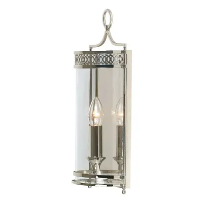 Wall Light Sconce Highly Polished Nickel Finish LED E14 60W Bulb d01066