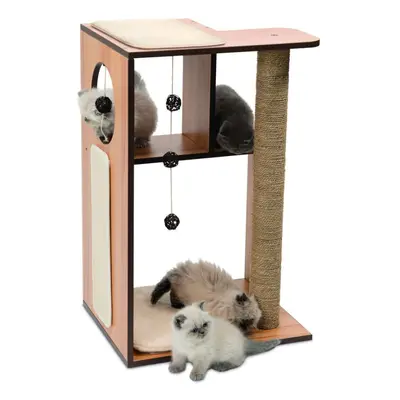 Vesper Cat Furniture V-box Large Walnut 50x40x78cm