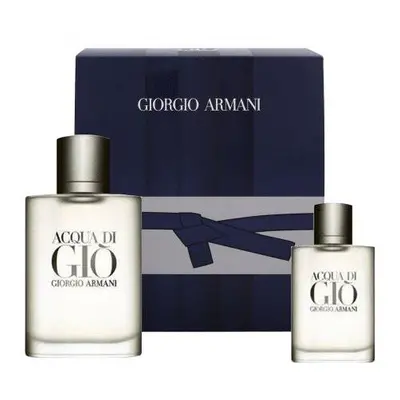 Acqua Di Gio Pcs Set For Men: 3.4 Eau De Toilette Spray+ Oz Eau De Toilette Spray (Hard)