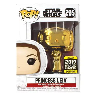 POP! Funko Star Wars Celebration (Gold Chrome) Princess Leia #295 - Star Wars Galactic Conventio