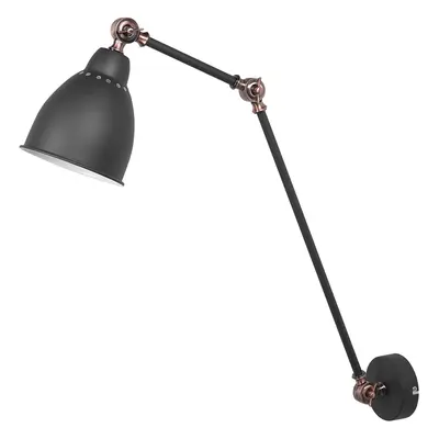 Wall Lamp MISSISSIPPI Adjustable Metal Graphite Grey