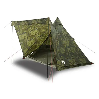 (camouflage) vidaXL Family Tent Tipi 6-Person Camping Lightweight Tent Dome Tent Waterproof