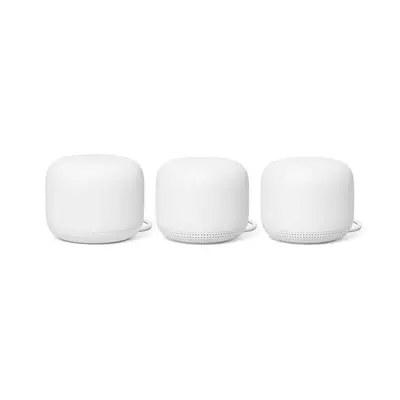 Nest WiFi Router and Points - WiFi Extender with Smart Speaker - Works with Google WiFi (3 Pack)