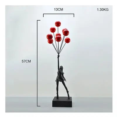 (Banksy Girl With Balloon Statue Sculptures And Figurines Table Decoration & Accessories Room De