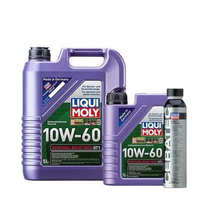 LIQUI MOLY SYNTHOIL RACE TECH GT1 10W-60 6L + CERA TEC - 300ml