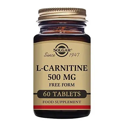 500 mg LCarnitine Tablets Pack of Metabolism Support Helps Transport Fatty Acids Vegan Gluten Fr