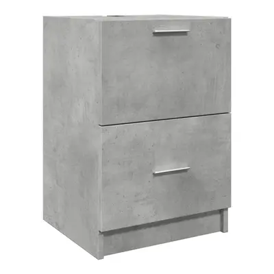 vidaXL Sink Cabinet Vanity Unit Storage Cupboard Concrete Grey Engineered Wood