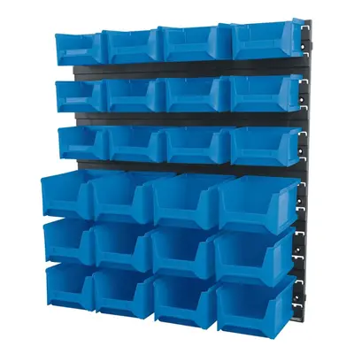 24 Bin Wall Storage Unit, Small/Medium Bins