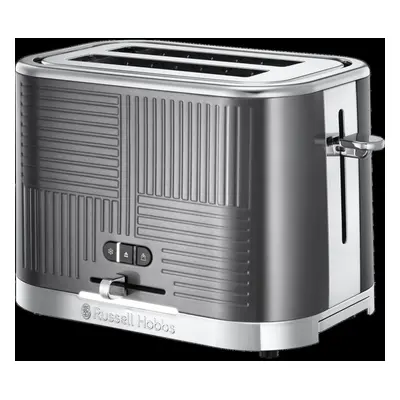 Russell Hobbs Geo-Steel 2 Slice Toaster - Silver