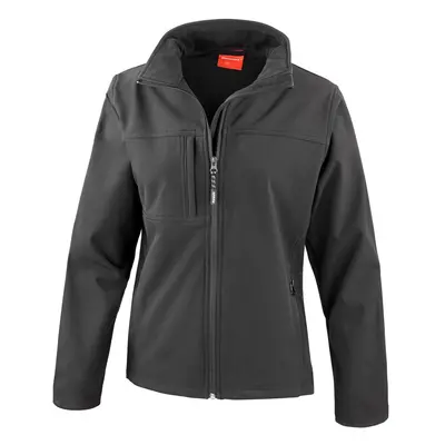 (14 UK, Black) Result Womens/Ladies Classic Soft Shell Jacket