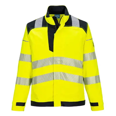 (Yellow/Black, M) Portwest PW3 FR Hi-Vis Work Jacket