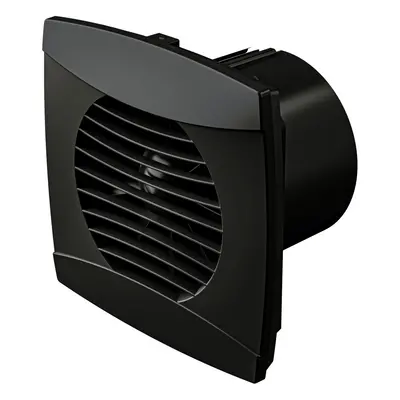 (Black, With Timer) 100mm Bathroom Extractor Fans: Energy Efficient