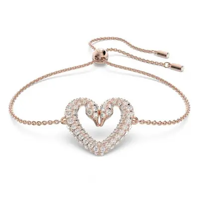 Swarovski Una Heart Bracelet Rose Gold-tone Plated