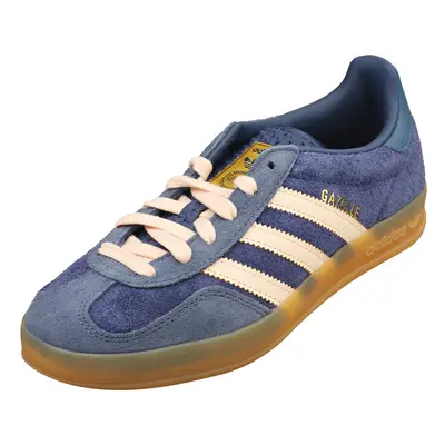 (5) adidas Gazelle Indoor Mens Fashion Trainers in Dark Blue