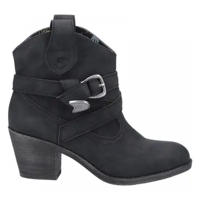 (6 (Adults')) Satire | Black | Women's Cowboy Ankle Boots