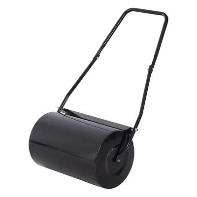 30 Litre Black Garden Lawn Roller Barrel Sand Water Fill Grass