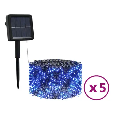 vidaXL 5x Solar Fairy Lights LED Blue Indoor Outdoor Solar String Light Set