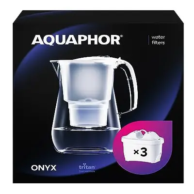 Water filter jug Onyx White incl. MAXFOR+ filters I Table top 4.2l Capacity I Reduces Limescale 