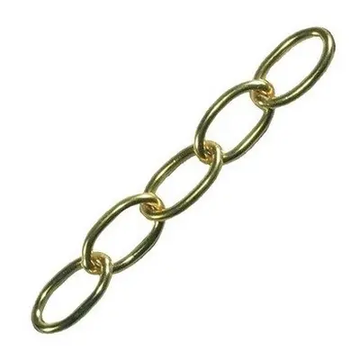 Faithfull FAICHOP18 Oval Chain 1.8mm x 10m Polished Brass