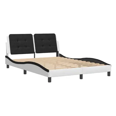 (white and black, x cm) vidaXL Bed Frame with Headboard Bed Black and White 120x200 cm Faux Leat