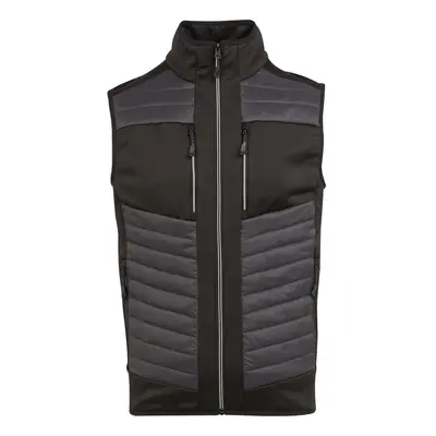 (S, Ash/Black) Regatta Unisex Adult E-Volve Thermal Hybrid Body Warmer