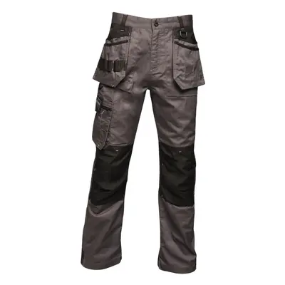 (28L, Iron/Black) Regatta Mens Incursion Work Trousers