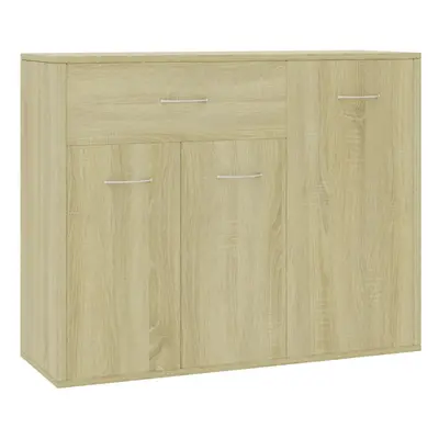 vidaXL Sideboard Sonoma Oak Engineered Wood Storage Cupboard Home Organiser