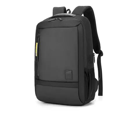 (Black) 35L Backpack 15.6inch Laptop Bag Men School Bag Waterproof Shoulder Bag Camping Travel B