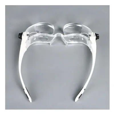 TV Reading Glasses Magnifier Loupe Headband with Phone Holder Case