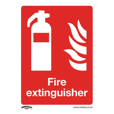 10x FIRE EXTINGUISHER Health & Safety Sign - Self Adhesive x 200mm Sticker