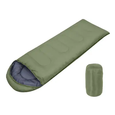 (Green, 1.8kg(190+30)*75cm) Season Sleeping Bag Waterproof Outdoor Camping Hiking Envelope Singl